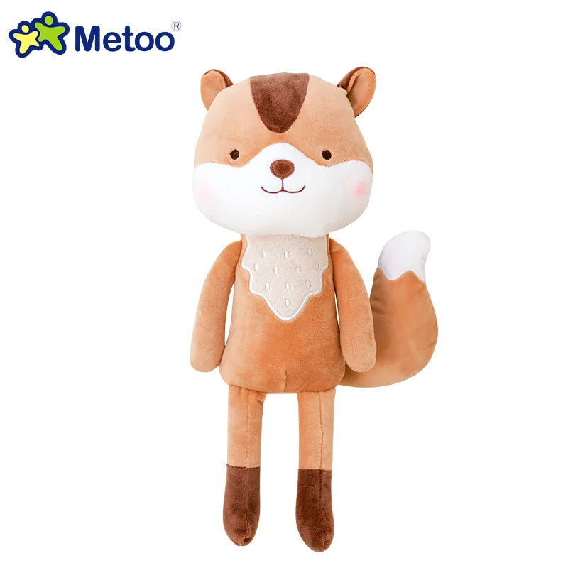 Cute Stuffed Animal Toys Soft Fox Raccoon Squirrel Giraffe Plushies Children Birthday Gift Room Decor Original Plush Metoo Doll