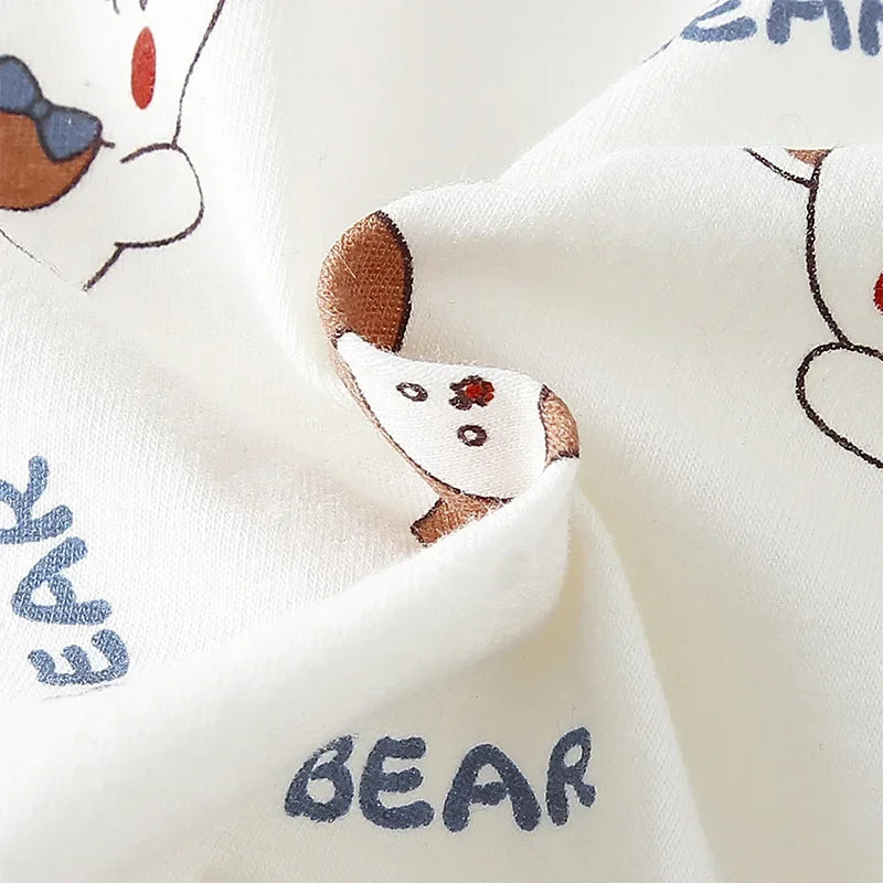HoneyCherry Boy Cotton Underwear Boxer Boys' Cotton Mid-waist Baby Boxer Shorts Cotton Panties Boys Underwear