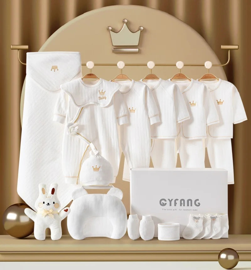 15/20 Pieces Newborn Baby Boys Clothes Sets 100% Cotton Toddler Girls Costume Outfits Infant Baby Gift Sets For a 0-6 Months