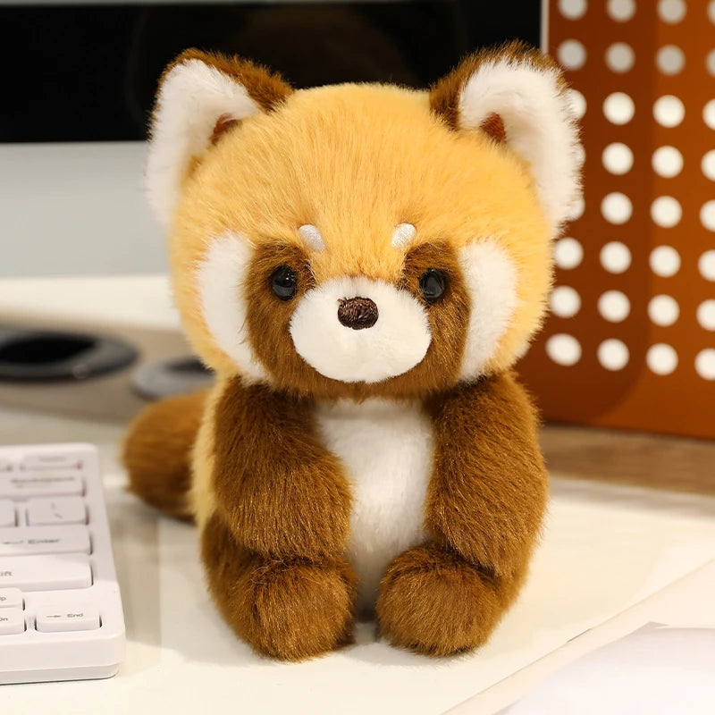 Cute Sitting Animals Red Panda Fox Sloth Cat Soft Plush Dolls Stuffed Capybara Pig Plushie Baby Toys Gifts For Children
