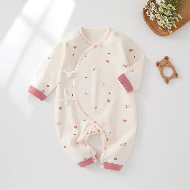 Baby Romper Cotton Spring Autumn Fresh Print Soft Newborn Infant Jumpsuit Casual Clothes for Bodysuits Sleepsuits