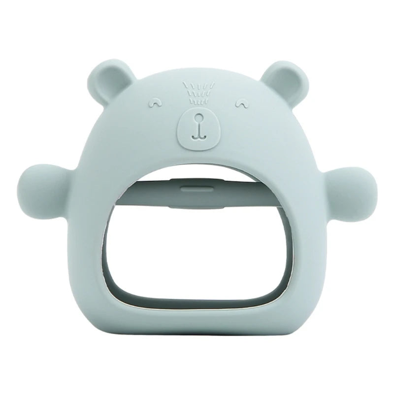 Silicone Baby Teether BPA Free Liquid Silicone Baby Chewing Toys Cartoon Shape Newborn Rodent Handhold Molar Teether Baby Stuff